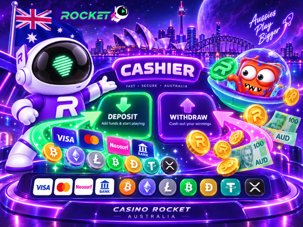 Casino Rocket Australia Payment Tools for Deposits and Withdrawals
Rocket Casino site provides its Australian users with a number of options for moving money in and out of their accounts, mixing conventional ways of payment with the use of cryptocurrencies. Deposits can be carried out by means of Visa, Mastercard, Neosurf or any of the seven types of cryptocurrencies accepted by the platform, while withdrawals are made either by bank transfer or crypto.
Overview of Deposits and Withdrawals
Gamblers are provided with an option of selecting from various payment options through the green colored "Deposit" button available on the website or "Cashier" tab available on the vertical navigation menu on the left hand side.
The Cashier button opens up the Balance menu on the right side, where you can easily find options for depositing and withdrawing funds. The choice of options is different between the two.
Deposits in Australia
All incoming transactions are instant and fee-free, which means that you’ll be able to use your funds quickly. Also, incoming payments are processed 24/7.
Fiat Options
Australians are able to top up their Casino Rocket accounts with Visa, Mastercard or Neosurf. Instant transactions without any costs are made possible with credit/debit card and e-wallet transactions.
Crypto Options
Casino Rocket offers support for seven different cryptocurrencies, which are: Bitcoin Cash, BTC, Dogecoin, Ethereum, Litecoin, USDT, and Ripple.
Some of the crypto options have a particular network requirement. The Ethereum interface, for instance, accepts ERC20 addresses only. Before completing your transfer, ensure that the cryptocurrency, network, deposit address, and minimum requirement are met.
How to Make a Fiat Casino Rocket Deposit?
The first step is logging into your player account. Then, you must do the following:
Click Deposit or open up the Cashier menu.
Pick your preferred fiat tool, input the amount you would like to add.
Give the necessary details, double-check them, and confirm.
Check for confirmation of the transaction and a change in your balance.
Crypto Options at Casino Rocket AU
Cryptocurrency transactions are different from card and e-wallet transactions since the money will be transferred directly to the wallet address supplied by the platform. It is important to choose the right crypto and network, otherwise, the sum will not be processed. In order to make a successful top-up, players will need to use a suitable wallet, and the transaction can take some time.
BTC, ETH, and Other Altcoins
The platform has 7 crypto picks that can be used for receiving and sending payments, including BTC. The Ethereum option is compatible with the ERC20 network only, while USDT is compatible with both TRC20 and ERC20 networks. All other crypto coins have their own different networks and Ripple requires XRP address and destination tag.
Crypto Wallets and Network Confirmations
It is necessary to have an appropriate external crypto wallet to make a transfer. Match the wallet address with the chosen cryptocurrency and the network. Blockchain confirmation will record the transaction within its own network. It may take some time for the added money to appear in case the transaction has not been confirmed yet.
How to Add Crypto?
Step one is to pick Deposit and go for Crypto after that. Then, you must:
Pick the selected cryptocurrency, be it BTC or other, and network, when necessary.
Copy the wallet address provided or scan the QR code.
Send the required sum from your external wallet.
Withdrawals at Casino Rocket
There are two ways of making withdrawals at Casino Rocket for Australian players: bank transfers and cryptocurrencies. This is different from the deposit line-up. The use of cards and Neosurf for cash-outs is not available at the moment.
Crypto Withdrawal Options
The platform allows the same 7 options for withdrawing winnings. The payout may be made to the personal crypto wallet of the player using the withdrawal address. For USDT, there is an option of selecting one of the two supported networks.
Fiat Options
For players from Australia, Casino Rocket allows two types of free-of-charge bank transfers when making fiat withdrawals. In the Cashier section, players will be able to find the Bank Transfer and the PayAnyBank transfer options, which have different limits.
How to Cash Out?
The process of moving your funds to an outside account is also simple. Here is what it takes:
Open the sidebar and select Cashier.
Select Cashout in the newly opened section.
Choose a possible payout method after settling on either crypto or fiat.
Enter the necessary payout information and the sum to withdraw.
Review all the details and make your request.
Go through the verification process or clear bonus wagering, if needed.
Payment Limits
There are different transaction limits in place at Casino Rocket Australia, depending on the system being used, including different minimum and maximum amounts for deposits and cash-outs. Transaction limits for cryptocurrencies are based on their current exchange rate.
Method
Minimum Deposit
Maximum Deposit
Minimum Withdrawal
Maximum Withdrawal
Visa / Mastercard
A$15
A$6,000
N/A
N/A
Neosurf
A$10
A$100
N/A
N/A
Bank Transfer
N/A
N/A
A$30
A$1,500
PayAnyBank
N/A
N/A
A$100
A$6,000
Bitcoin Cash
0.001 BCH
N/A
A$30
A$6,000
Bitcoin / BTC
0.0001 BTC
N/A
A$30
A$6,000
Dogecoin
1 DOGE
N/A
A$30
A$6,000
Ethereum
0.002 ETH
N/A
A$30
A$6,000
Litecoin
0.01 LTC
N/A
A$30
A$6,000
USDT
5 USDT
N/A
A$30
A$6,000
Ripple
4 XRP
N/A
A$30
A$6,000
Daily and Weekly Withdrawal Caps
The withdrawal limits for Australian gamblers are A$1,500 per day and A$7,500 in seven days. You are allowed to make several withdrawal requests, but only if the respective limits have not been breached. When the limit is hit, additional cash-outs should be postponed. The restrictions apply unless specific promo or VIP terms state otherwise.
Fees and Processing Times
Both are determined by the chosen method and processor that is used. Casino Rocket has fee-free deposits and withdrawals. However, the banks, payment processors, and blockchain networks themselves might charge their own fees. Always check the final numbers before confirming a transaction.
Deposits are likely instant, but bank transfers may take up to three days. Also, Casino Rocket strives to process withdrawals within 72 hours after their confirmation.
Withdrawal Policies and Verification
Before making any requests, the player has to make sure they abide by Casino Rocket’s policies on transactions and verification. The policies might have an effect on the winnings being withdrawable, as well as the necessity of providing extra information.
Deposit and Bonus Wagering Conditions
The platform imposes restrictions on top-ups: they need to always come from the payment account that belongs to the player. Third-party top-ups are not allowed, and any winnings from them can be cancelled. Also, winnings that are related to rejected or chargeback transactions will be voided.
Bonus wagering restrictions may also influence withdrawals, as no-deposit bonus winnings are limited up to A$75. In general, one needs to review the terms of the bonus, including required wagering, first.
CasinoRocket KYC for Withdrawals
The player may be required to provide some KYC documents prior to making a withdrawal request. These documents may include:
Government-issued photo ID;
Proof of current address;
If required, other identification or payment method documents.
All documents should be current and relevant to the user. Otherwise, the account might be suspended.
Transactional Security and User Support
Account and transaction protection is achieved through security verification for Casino Rocket account holders. In case of suspicious transactions or any other issues related to the deposit and withdrawal process, Australian players can contact customer support with a transaction number or receipt.
FAQ
What is the minimum deposit?
The minimum deposit is A$15 for cards and A$10 for Neosurf. Minimums for crypto options like BTC depend on the currency.
What payment methods can I use?
For Australian players, the means of payment include cards, Neosurf, bank transfer, and crypto. The availability differs between top-ups and withdrawals.
Which cryptocurrencies are accepted?
Bitcoin Cash, BTC, Dogecoin, Ethereum, Litecoin, USDT and Ripple can be used.
How long will a withdrawal take?
It takes up to 72 hours after approval for Casino Rocket to process your cash out. However, bank and blockchain processing times are to be considered as well.
Are there any fees?
Supported top-ups and withdrawals do not have additional fees mentioned, but bank, provider and blockchain might have their own.